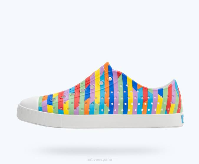 White rainbow cleats 2025